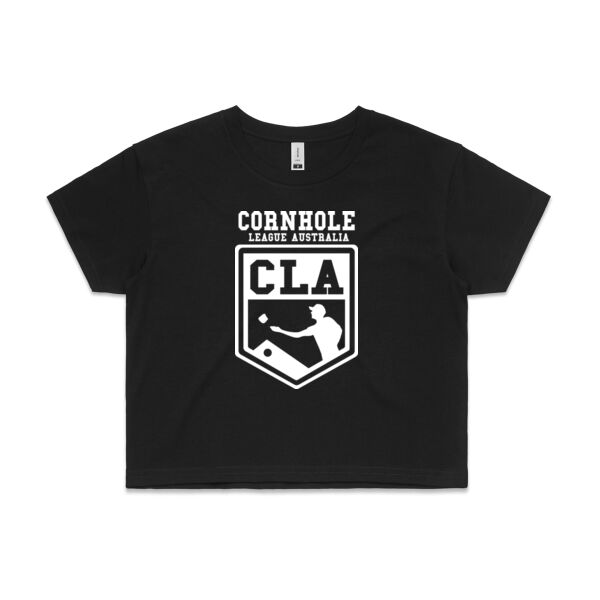 Cornhole League Australia Crop Tee (Rush Order) Thumbnail