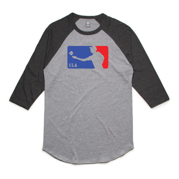 Cornhole League Raglan 3/4 length T Thumbnail